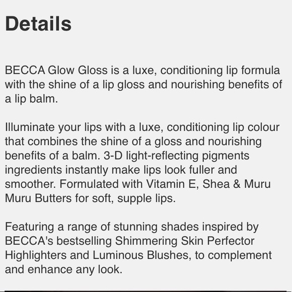 BECCA Glow Gloss Lip Gloss - Picture 9 of 9